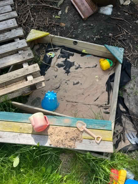 Photo of Sand, soil, slabs, pallets (Leith EH6) #1