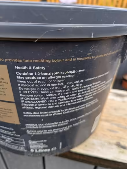 Photo of free Wicks Charcoal fence paint (Grangeway area NN10) #2