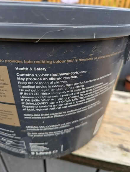 Photo of free Wicks Charcoal fence paint (Grangeway area NN10) #2