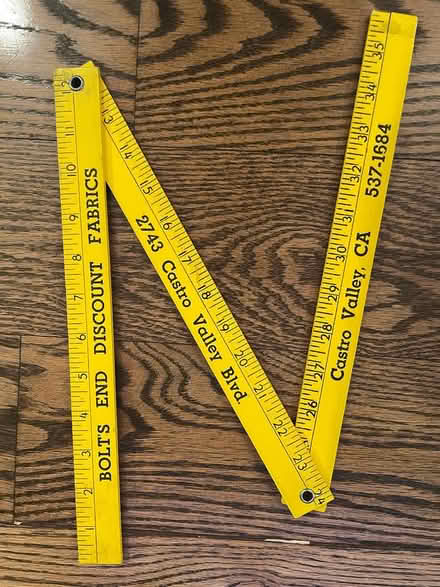 Photo of free Folding fabric ruler (Lower East Side) #1
