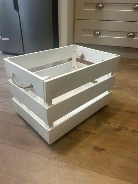 Photo of free Wooden toy box on wheels (Virginia water) #1