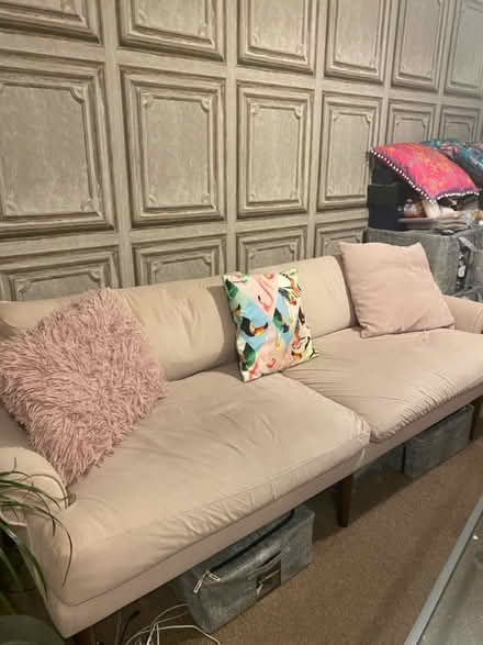 Photo of free Sofa chair and pufia (Basildon Essex) #1