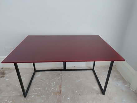 Photo of free Red glass top desk/table (NW2) #1