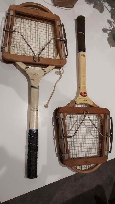 Photo of free Tennis Rackets. 2 old wooden (Fullers Slade MK11) #1