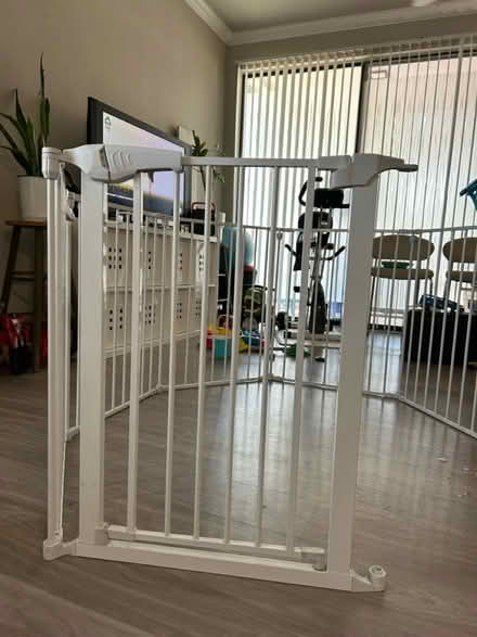 Photo of free 8-Panel metal gate with door (Arlington) #4