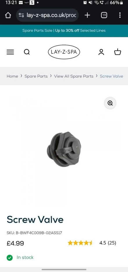 Photo of Inflation valve for lazy spa (Cheltenham) #1