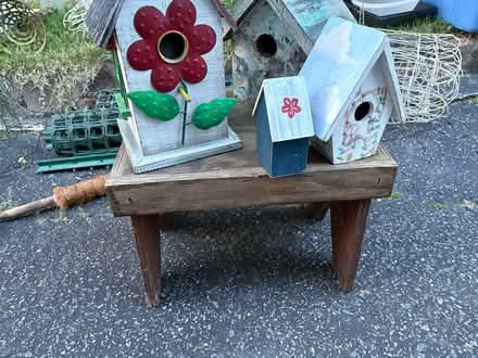 Photo of free Decorative birdhouses and bench (Drexel Hill) #1