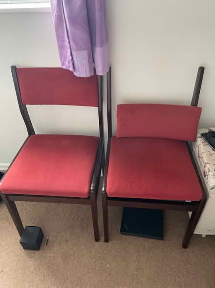 Photo of free Dining chairs - in need of attention (Pin Green Industrial Area SG1) #1