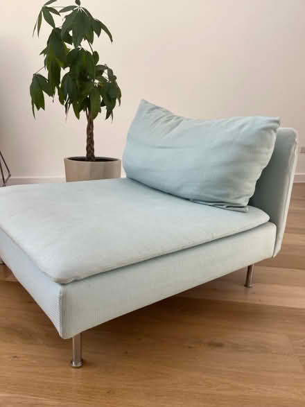 Photo of free Blue IKEA sectional/ loveseat (Cambridge CB4) #2