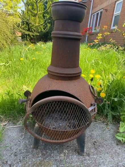 Photo of free Rusty but useable chimnea (Gamesley SK13) #1