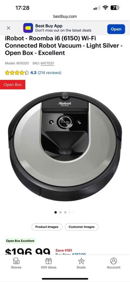 Photo of free irobot roomba i6 vacuum (near kings academy) #1