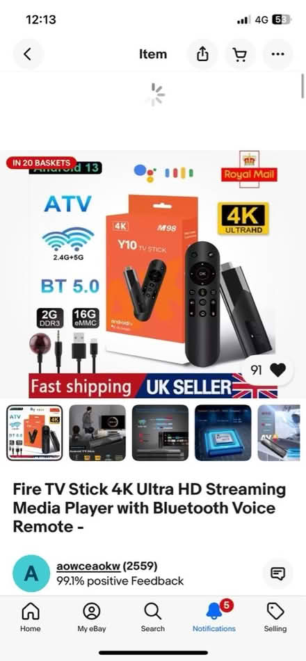 Photo of tv fire stick (Bridlington) #1