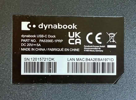 Photo of free Dynabook USB-C Dock (Stanstead St Margarets SG12) #4