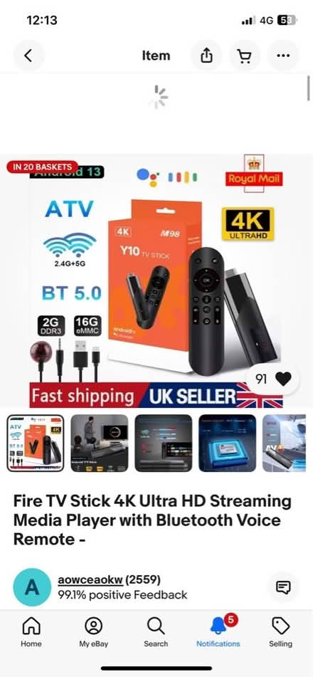Photo of Smart TV Fire Stick (Bridlington YO15) #1