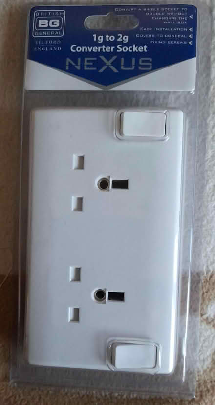 Photo of free 1 to 2 socket adapter (Newick BN8) #1