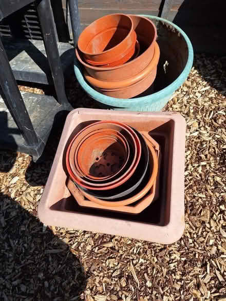 Photo of free Plastic Pots, Shelving & Composter Lids (NP4, South Wales Area) #1