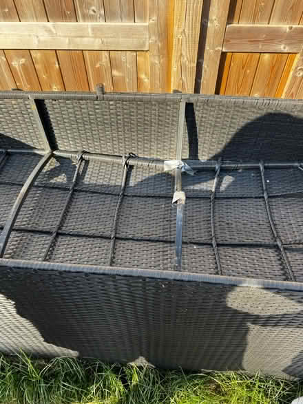 Photo of free Large grey garden sofa chair (Cranfield MK43) #2