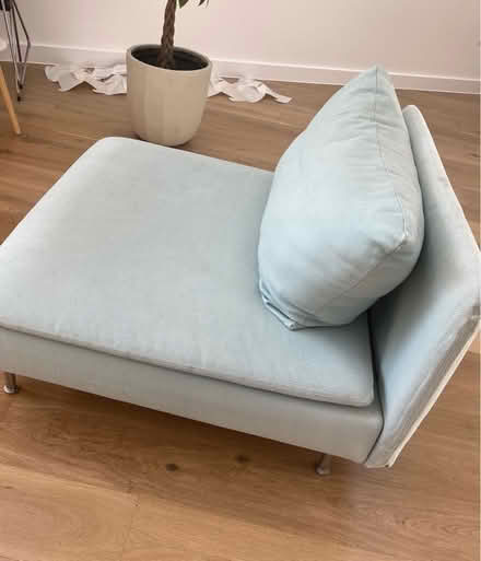 Photo of free Blue IKEA sectional/ loveseat (Cambridge CB4) #1