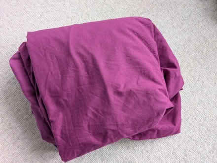 Photo of free King size fitted sheet purple (Crosspool, Sheffield S10) #1