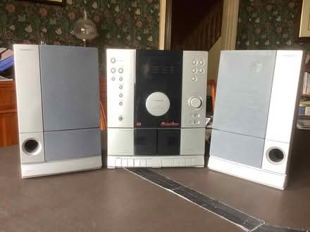 Photo of free CD player with twin cassette deck and radio (Ilkley LS29) #1