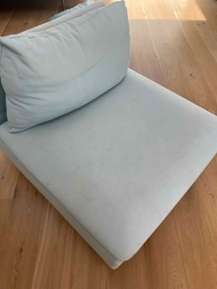 Photo of free Blue IKEA sectional/ loveseat (Cambridge CB4) #3