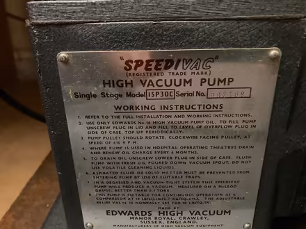 Photo of free Rotary vane vacuum pump (Westcotes LE3) #2