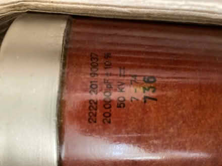 Photo of free 20nF 50kV capacitor (Westcotes LE3) #2