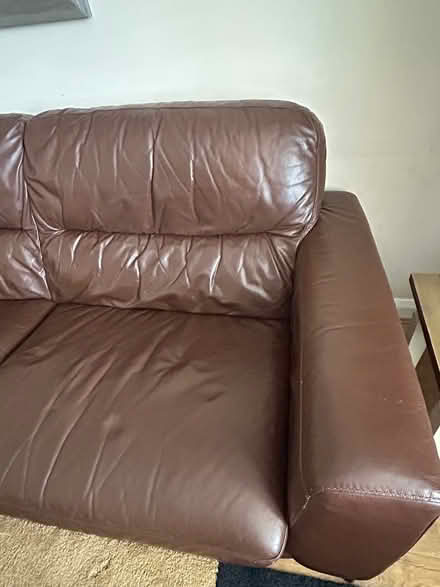Photo of free 3 seat leather sofa (Swords) #3