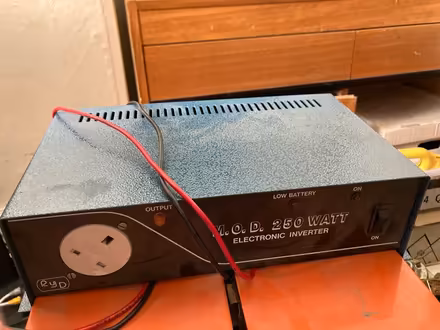 Photo of free 250W 12v-240AC inverter (Westcotes LE3) #1