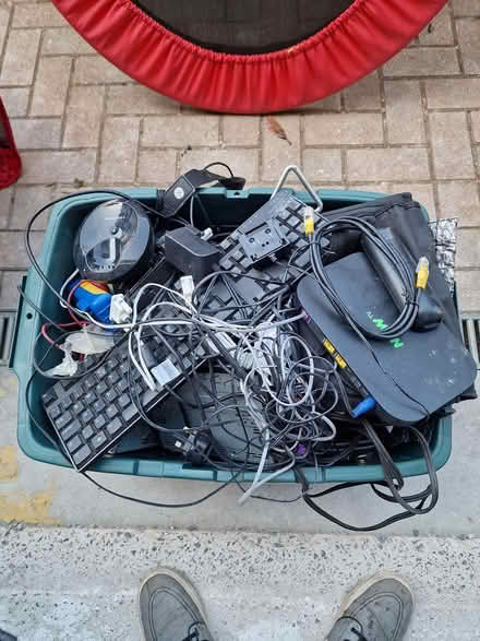 Photo of free Box of electric cables and stuff (Cranbrook, Exeter EX5) #1