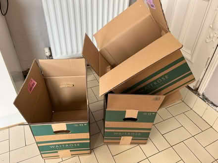 Photo of free Strong cardboard boxes, with handholds, suitable for moving. (Jesmond NE2) #1