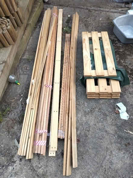 Photo of free Pine wood shelf unit parts (Lower Earley RG6) #1