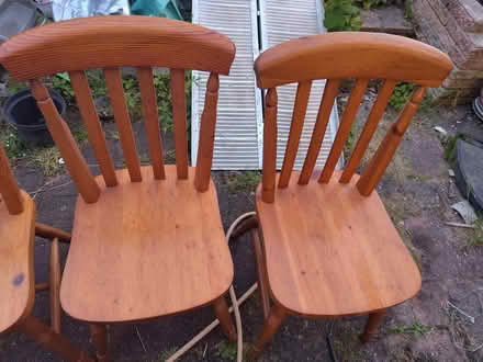 Photo of free Two sturdy pine chairs (Lower Earley RG6) #1