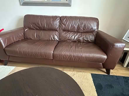 Photo of free 3 seat leather sofa (Swords) #4