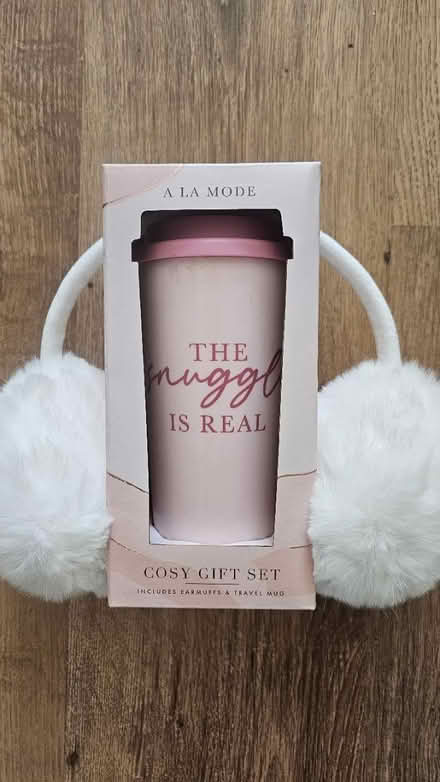 Photo of free Travel mug ear muff set (AL1) #1