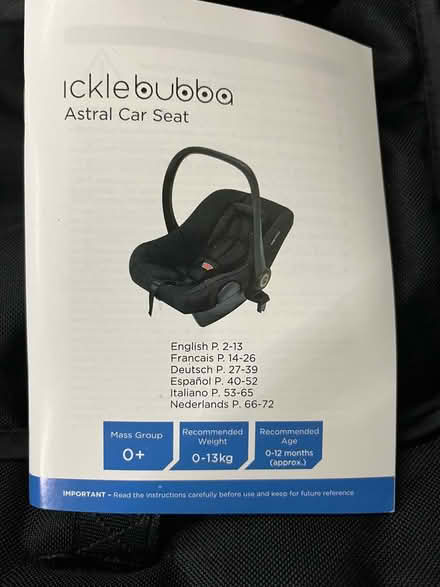 Photo of free Car Seat (Chatham) #2
