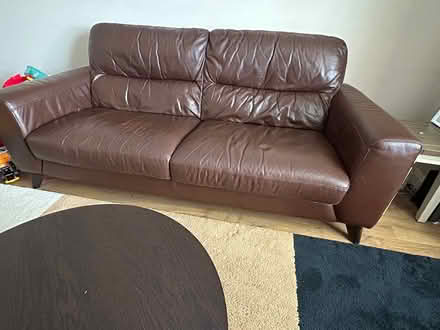 Photo of free 3 seat leather sofa (Swords) #1