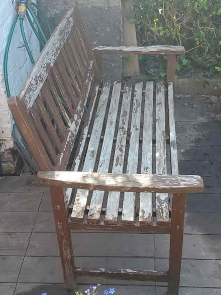 Photo of free wooden garden bench (Taunton) #1