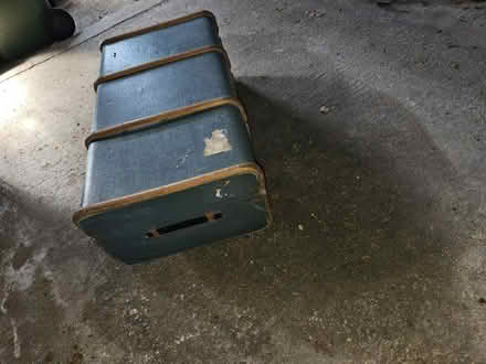 Photo of free Blue wooden bands steamer trunk (GL4) #1