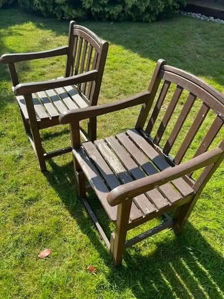 Photo of free Wooden Garden Chairs (Ham TW10) #2