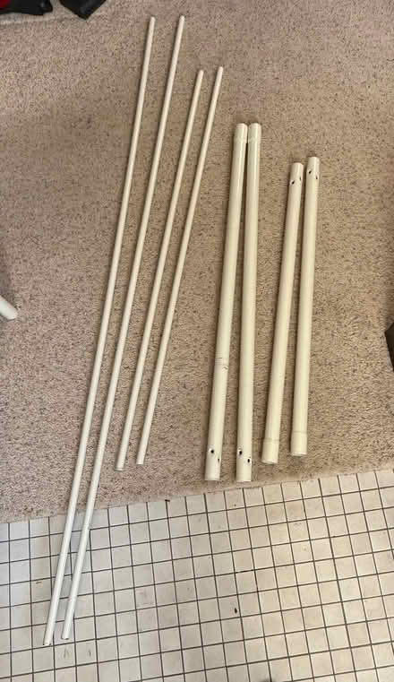 Photo of free White metal bed frame - Full size (inner N/NE Portland) #3