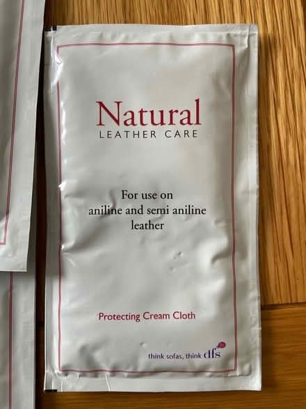 Photo of free Aniline leather cleaning sachets DFS (Stoke Hammond MK17) #2