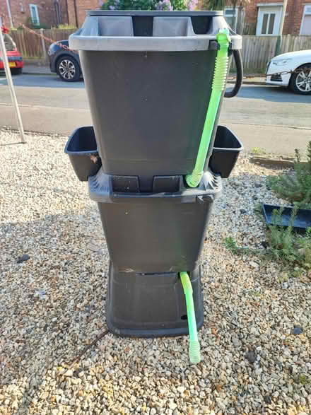 Photo of free Rainwater planter butt - damaged (Norwich) #3
