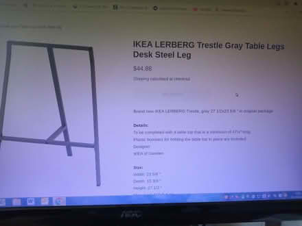 Photo of free IKEA Lerberg table legs (Bowerham LA1) #1