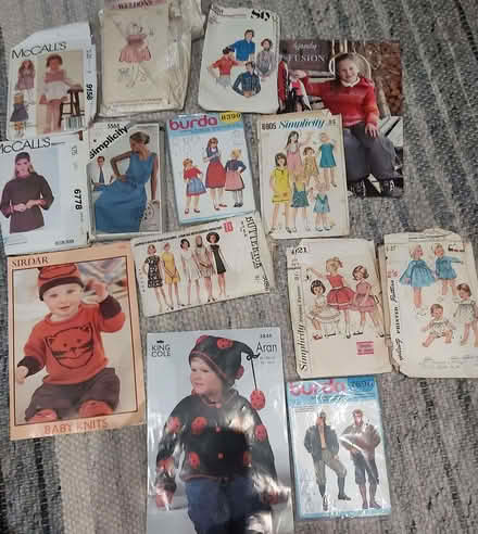 Photo of free 10 assorted sewing and 3 knitting patterns. (West Kirby CH48) #1