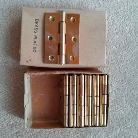 Photo of free Box of 12 Brass Door Hinges (DA12) #1