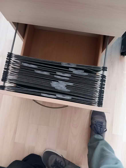 Photo of free Filing Cabinet with hanging files (Moorlands LA1) #2