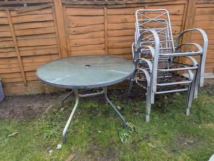 Photo of free Garden table and chairs (Mitcham CR4) #1