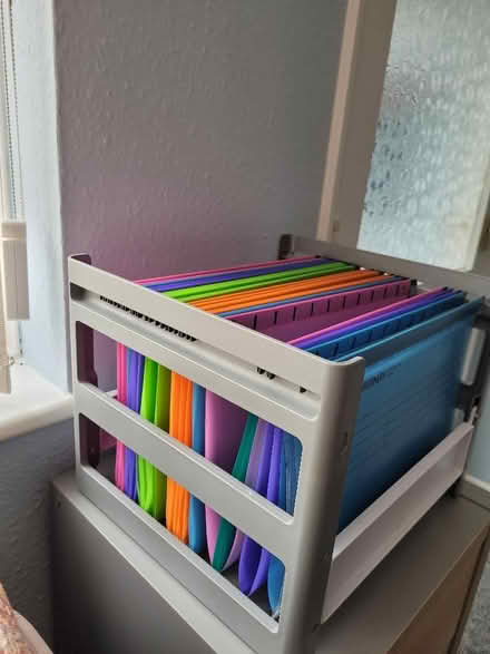 Photo of free a4 plastic file hanging system with files (Knaresborough HG5) #3