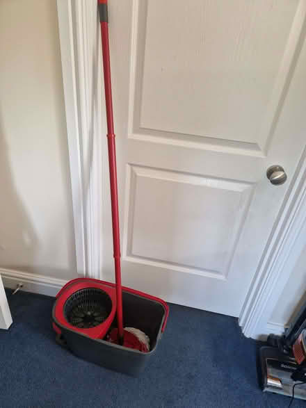 Photo of free Spin mop and bucket .brand new mop head (Tring Wharf HP23) #1
